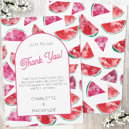 Cartão De Agradecimento Melancia