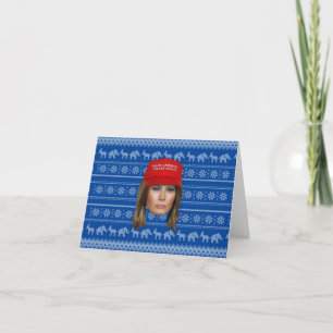 Cartão De Agradecimento Melania Trump MAGA Natal