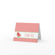 Melão de Verão e Xadrez Vermelho de Gingham