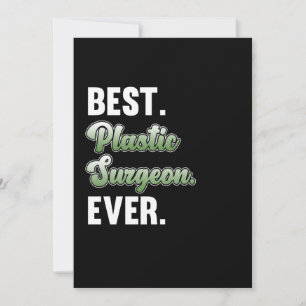 Cartão De Agradecimento Melhor Cirurgia de Cirurgião Plástico Médico Gr