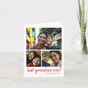 Cartão De Agradecimento Melhor Mãe Nunca Foto personalizada Dia das Mães