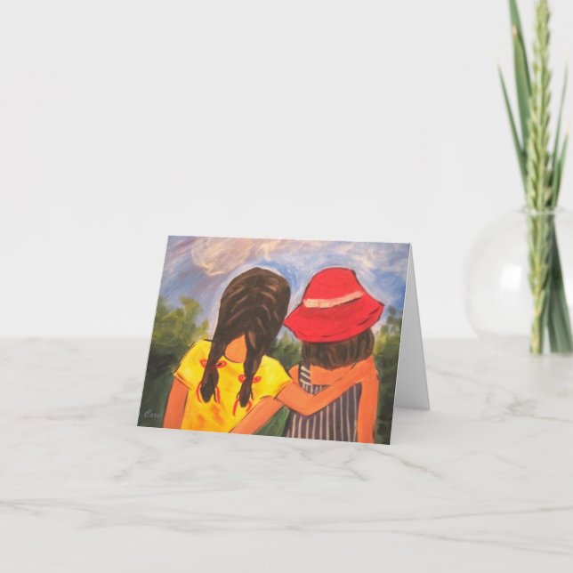 Cartão De Agradecimento Melhores amigos (Frente)