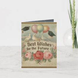 Cartão De Agradecimento Melhores Desejos para o futuro