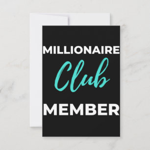 Cartão De Agradecimento Membro do Millionaire Club