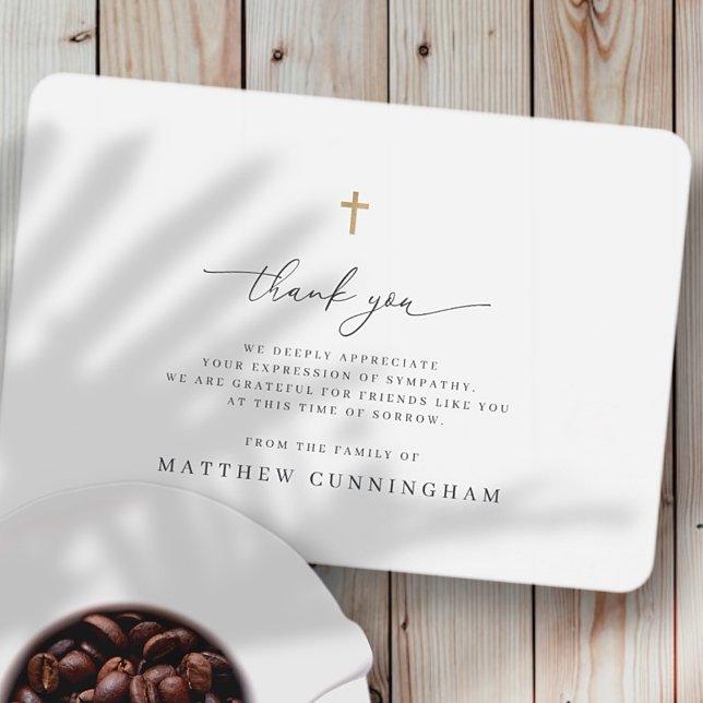 Cartão De Agradecimento Memória Mínima Moderna Memorial (Criador carregado)