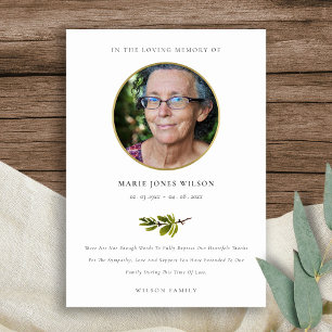 Cartão De Agradecimento Memorial da Fotografia da Fauna do Branch do Pinho