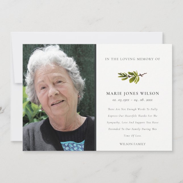 Cartão De Agradecimento Memorial da Fotografia da Fauna do Branch do Pinho (Frente)