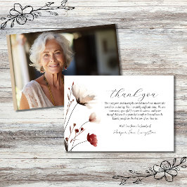 Cartão De Agradecimento Memorial de Fotografias Pópias Rosa