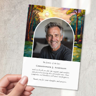 Cartão De Agradecimento Memorial do Funeral Fotográfico do Curso Golf