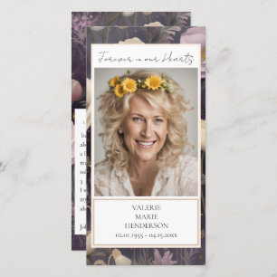Cartão De Agradecimento Memorial Floral Foto Funeral Keepsasaame