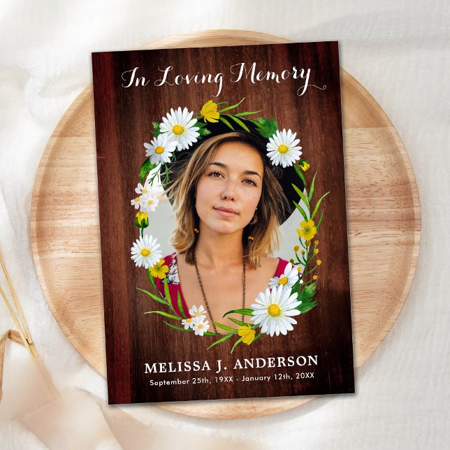 Cartão De Agradecimento Memorial Foto de Simpatia Floral Russa Funeral (Criador carregado)