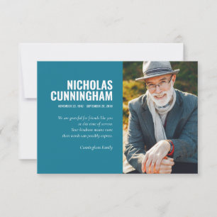 Cartão De Agradecimento Memorial Funeral Para Sempre Em Nossa Foto De Cora