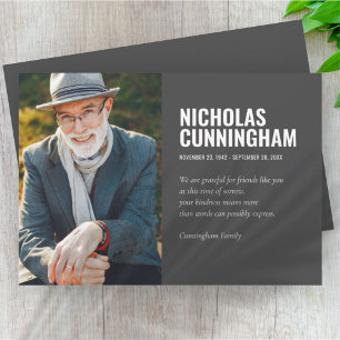 Cartão De Agradecimento Memorial Funeral Para Sempre Em Nossa Foto De Cora