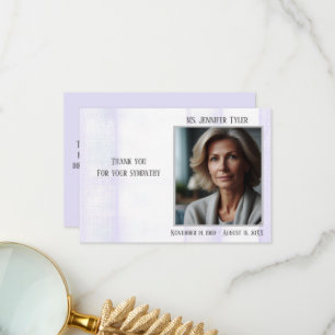 Cartão De Agradecimento Memorial Funeral Puro Da Família