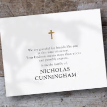 Memorial Modern Simples Cruz Dourada