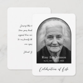 Cartão de Agradecimento Memorial Personalizado