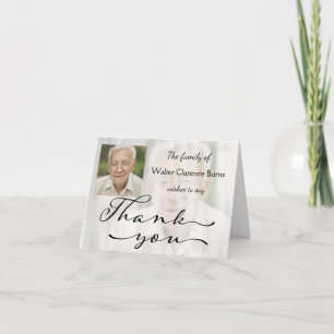 Cartão De Agradecimento Memorial Photo Thank You Card