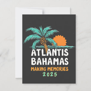 Cartão De Agradecimento Memórias do Fazer Atlantis Bahamas 2025