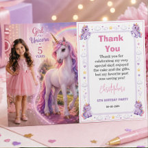 Meninas Unicórnio Mágico Roxo Fofo 5º Aniversário