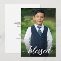 Menino da Primeira Comunhão Personalizada Foto Abe
