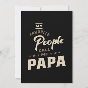Cartão De Agradecimento Mens Minhas Pessoas Favoritas Me Chamam De "Papá G