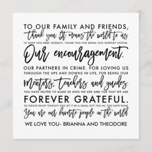 Cartão De Agradecimento Mensagem Chic Hand Lettered Obrigado