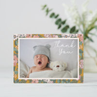 Mensagem de Chuvada de Bebê com Duas Fotos Florais