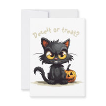 Mentira ou Tratar? Mau preto engraçado Halloween