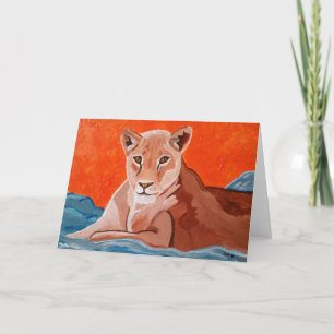 Cartão De Agradecimento Mentor Lioness Standard 5" x 7"