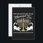 Cartão De Agradecimento Meowzel Tov Chanukah Hanukkah Suéter Feio Engraçad<br><div class="desc">Meowzel Tov Chanukah Hanukkah Suéter Feio Engraçado</div>