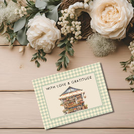 Cartão De Agradecimento Mercado local dos criadores de bebês