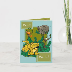 Cartão De Agradecimento Merci! , Merci!