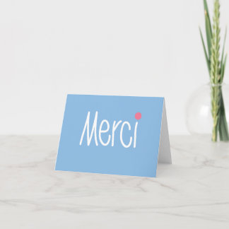 Cartão De Agradecimento Merci - Obrigado em qualquer idioma