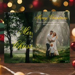 Cartão De Agradecimento "Merry Christmas Card & Happy New Year Greetings"