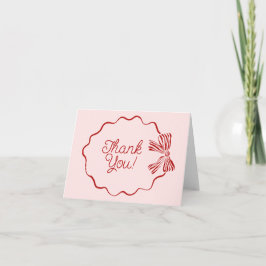 Cartão De Agradecimento Merry Little Baby Shower Thank You Card with Bow
