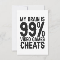 Meu Cérebro é 99 Videos games Cheats Engraçado Gam
