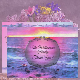 Cartão De Agradecimento México Família Sunset Obrigado 0909