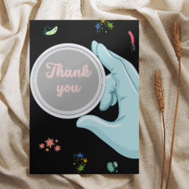 Cartão De Agradecimento Microbiologia Obrigado