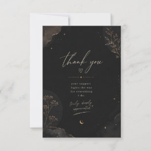 Cartão de Agradecimento Midnight Luxe