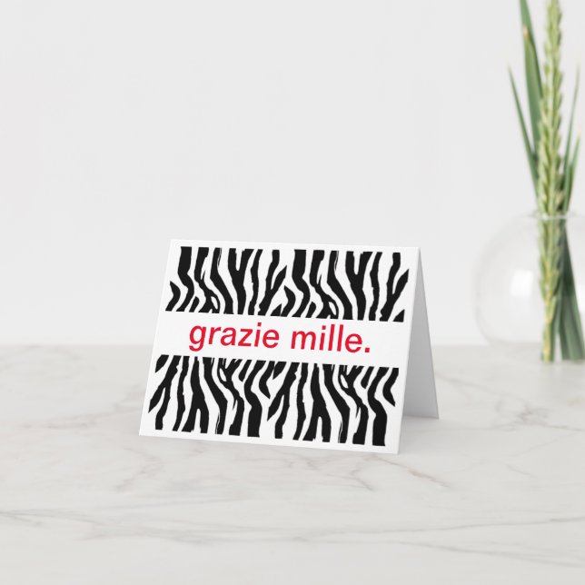 Cartão De Agradecimento Mil Obrigados (Frente)