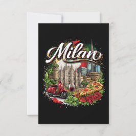 Cartão De Agradecimento Milan