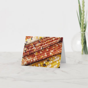 Cartão De Agradecimento Milho Indiano Obrigado Notecards