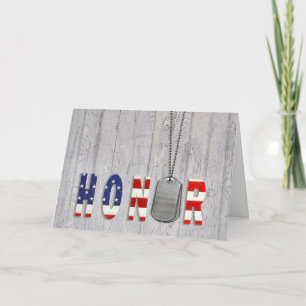 Cartão De Agradecimento Military Dog Tags Honor