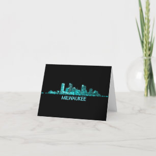 Cartão De Agradecimento Milwaukee Skyline