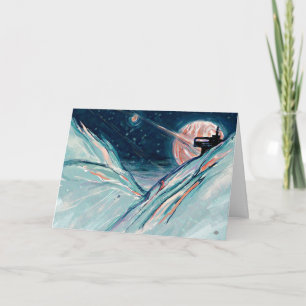 Cartão De Agradecimento Minha futura casa no espaço