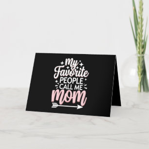 Cartão De Agradecimento Minha Gente Favorita Me Chama de Mãe Floral do Dia
