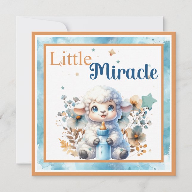 Cartão De Agradecimento Minha Pequena Lambe (Frente)