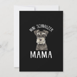Cartão De Agradecimento Mini Schnauzer Mãe Shirt Mini Schnauzer Mama