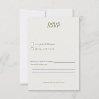 Cartão De Agradecimento Minimal Graduation RSVP Card Template