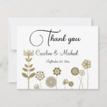 Minimalismo Floral Suave e Dourado do Elegante Ete